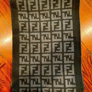 Fendi knit scarf 8 inches wide x 44 inches long